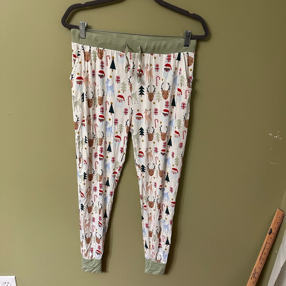 Emerson and Friends Christmas Reindeer Bamboo Pajamas Set Womens L - Picture 6 of 10